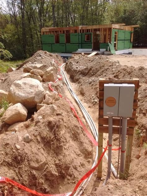 diagram of installation of an electrical register box underground|digging underground electrical wiring.